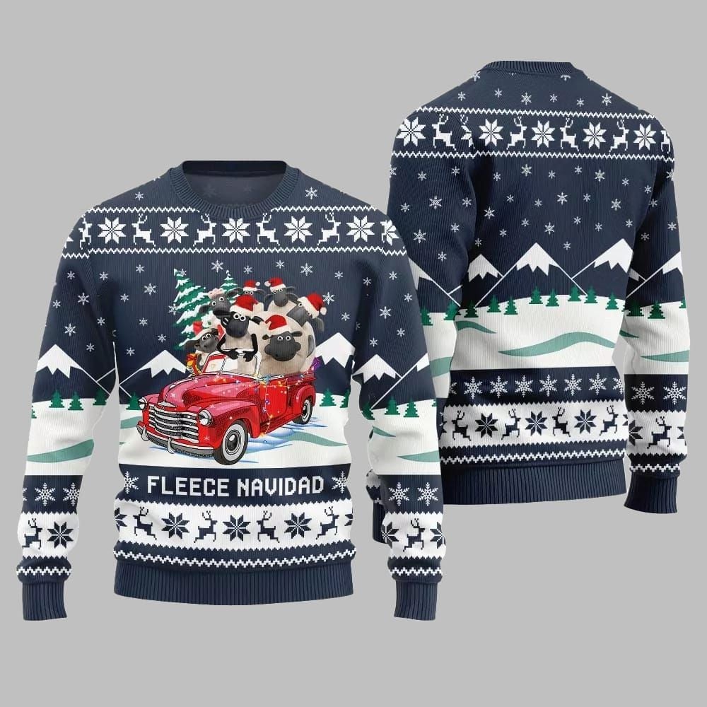 Fleece Navidad Ugly Sweater 2026 Christmas - Moonbestprint
