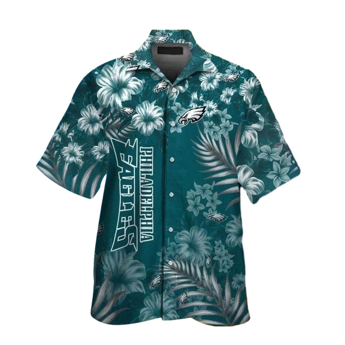 Philadelphia Eagles Floral Paradise Hawaiian Shirt - Moonbestprint