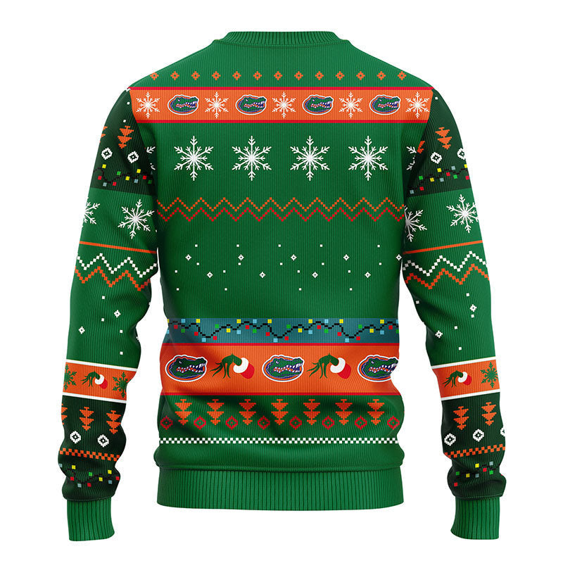 Florida Gators 12 Grinch Xmas Day Ugly Christmas Sweater, Grinch Xmas Sweater Moonbestprint