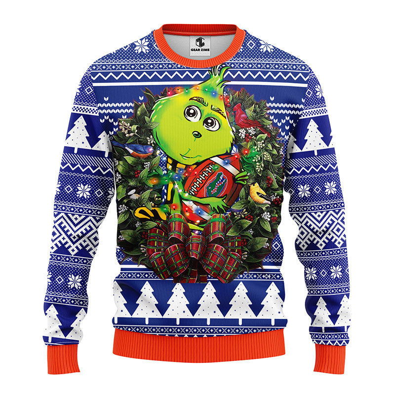 Florida Gators Grinch Hug Ugly Christmas Sweater, Grinch Xmas Sweater Moonbestprint