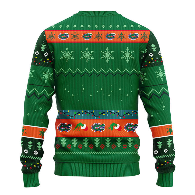 Florida Gators Grinch Ugly Christmas Sweater, Grinch Xmas Sweater Moonbestprint