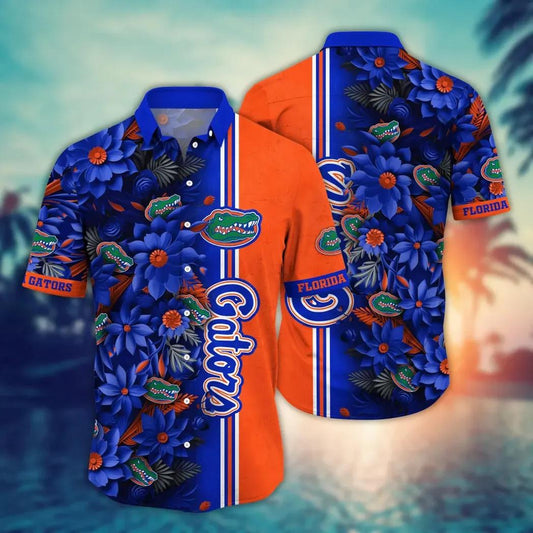 Florida Gators NCAA Flower Aloha Hawaiian Shirt 3, NCAA Hawaiian Shirt Moonbestprint
