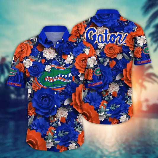 Florida Gators NCAA Flower Aloha Hawaiian Shirt 4, NCAA Hawaiian Shirt Moonbestprint