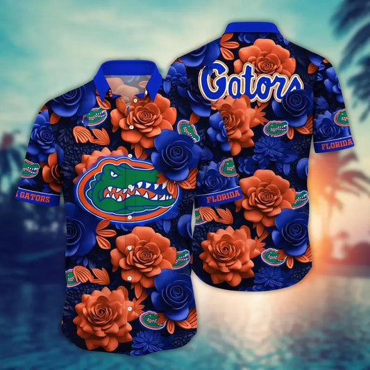 Florida Gators NCAA Flower Aloha Hawaiian Shirt 7, NCAA Hawaiian Shirt Moonbestprint