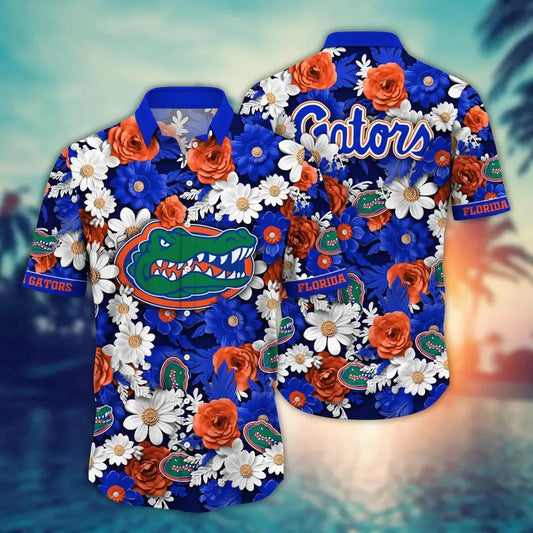 Florida Gators NCAA Flower Aloha Hawaiian Shirt 8, NCAA Hawaiian Shirt Moonbestprint