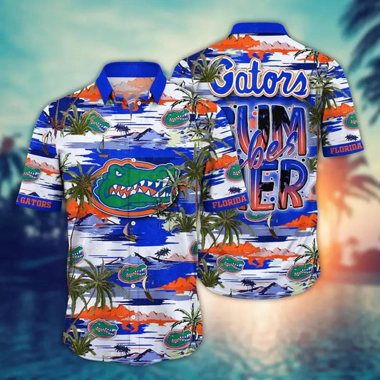 Florida Gators NCAA Flower Aloha Hawaiian Shirt 9, NCAA Hawaiian Shirt Moonbestprint