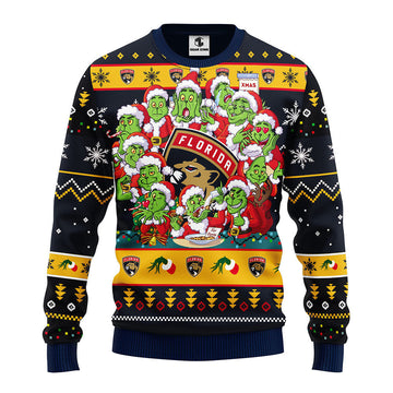 Florida Panthers 12 Grinch Xmas Day Ugly Christmas Sweater, Grinch Xmas Sweater Moonbestprint