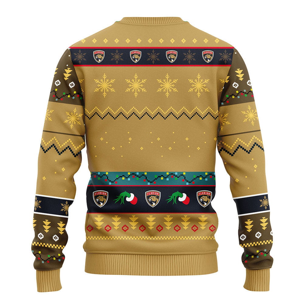 Florida Panthers Grinch Ugly Christmas Sweater, Grinch Xmas Sweater Moonbestprint