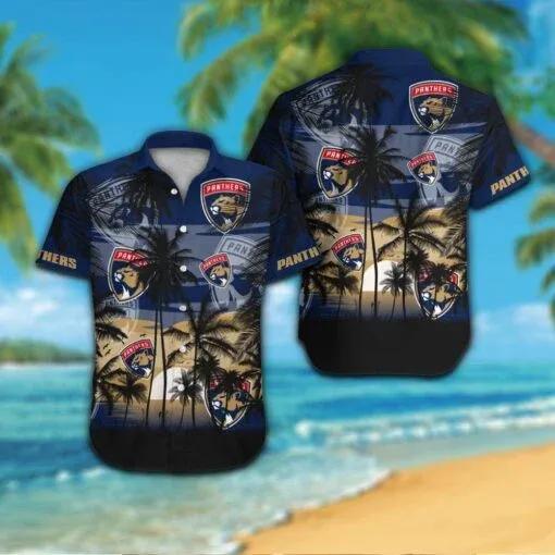 Florida Panthers Hawaiian Shirt, NHL Hawaiian Shirt Moonbestprint