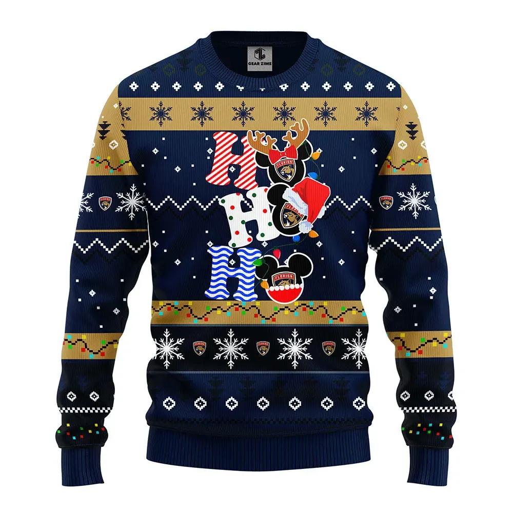 Florida Panthers Hohoho Ugly Christmas Sweater, NHL Christmas Sweater Moonbestprint