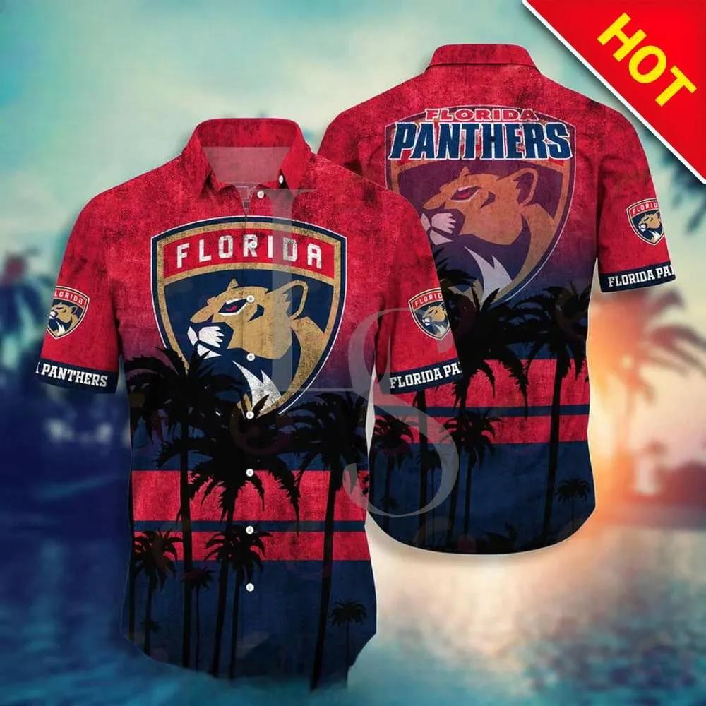 Florida Panthers NHL Hawaiian Shirt Style Hot Trending Summer, NHL Hawaiian Shirt Moonbestprint
