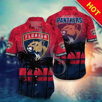 Florida Panthers NHL Hawaiian Shirt Style Hot Trending Summer, NHL Hawaiian Shirt Moonbestprint