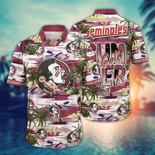 Florida State Seminoles NCAA Flower Aloha Hawaiian Shirt 9, NCAA Hawaiian Shirt Moonbestprint