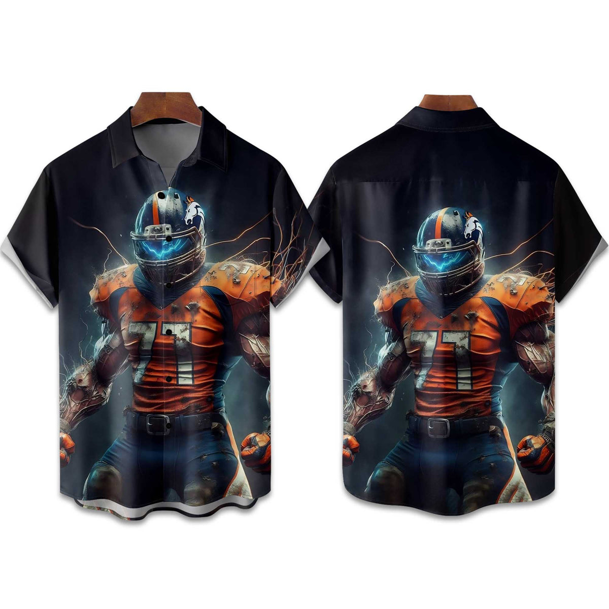 Football Denver American Holiday Hawaiian Shirt- Moonbestprint