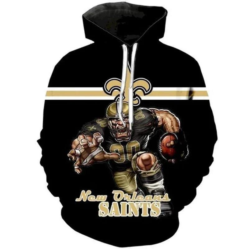 Football Fans New Orleans Saints 3D Hoodie, NFL Hoodie Moonbestprint