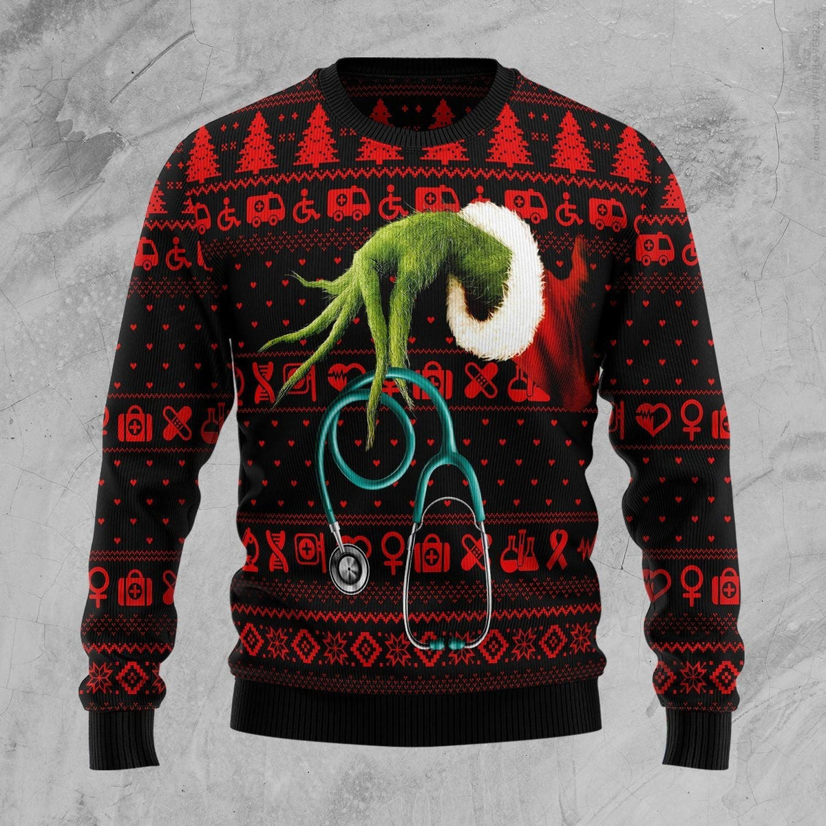 For Nurse How Grinch Stole Ugly Christmas Sweater, Grinch Xmas Sweater Moonbestprint