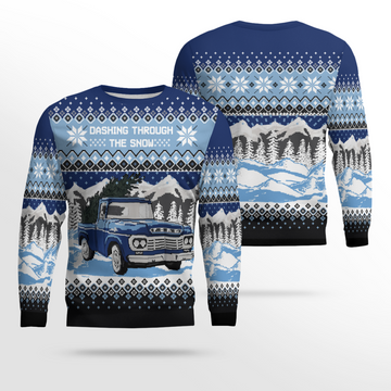 Ford Dashing Through the Snow Ugly Christmas Sweater – Moonbestprint