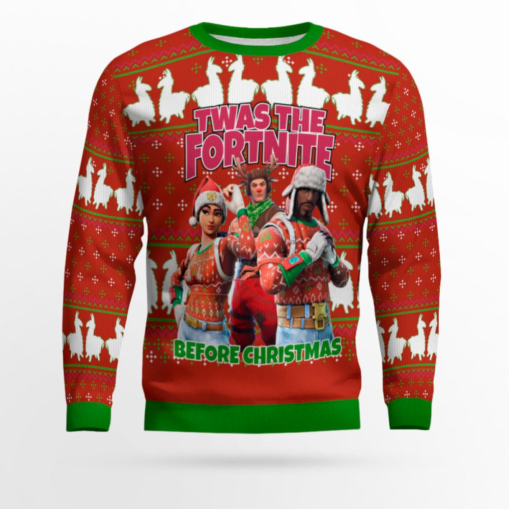 Fortnite Twas Night Ugly Christmas Sweater – Moonbestprint