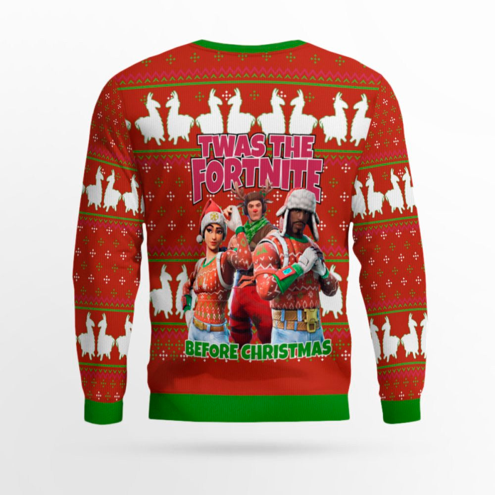 Fortnite Twas Night Ugly Christmas Sweater – Moonbestprint