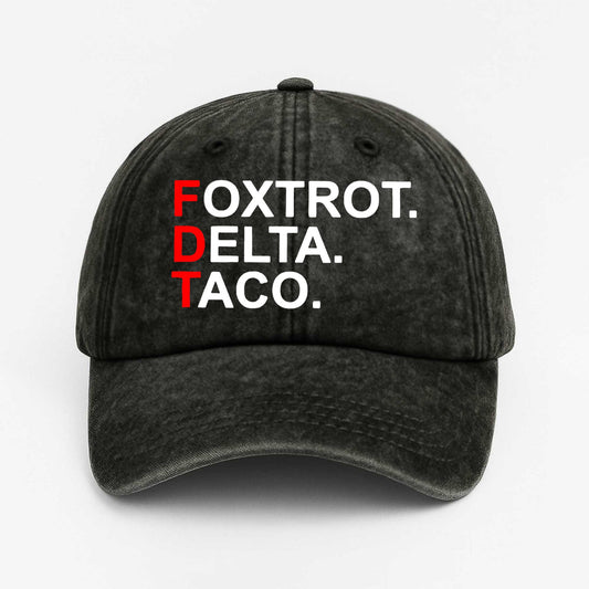 Foxtrot Delta Taco FDT Hat -Moonbestprint