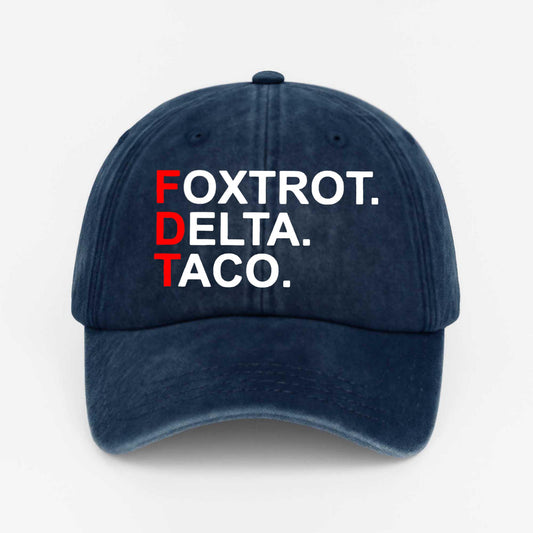 Foxtrot Delta Taco FDT Hat -Moonbestprint