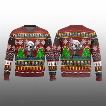 Friday The 13th Jason Voorhees Chibi Ugly Sweater 2026 Christmas - Moonbestprint