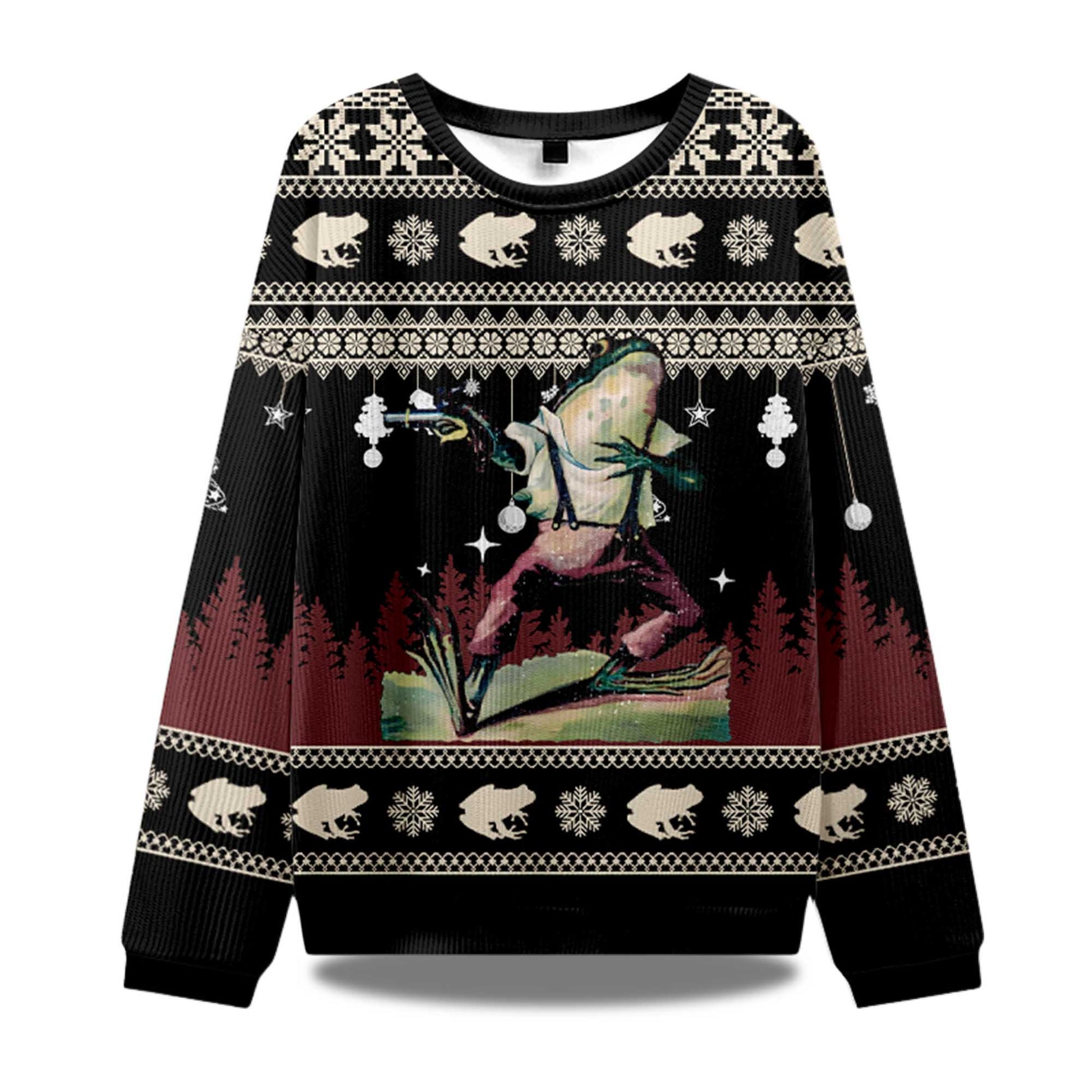 2026 Frog Christmas Ugly Sweater Moonbestprint