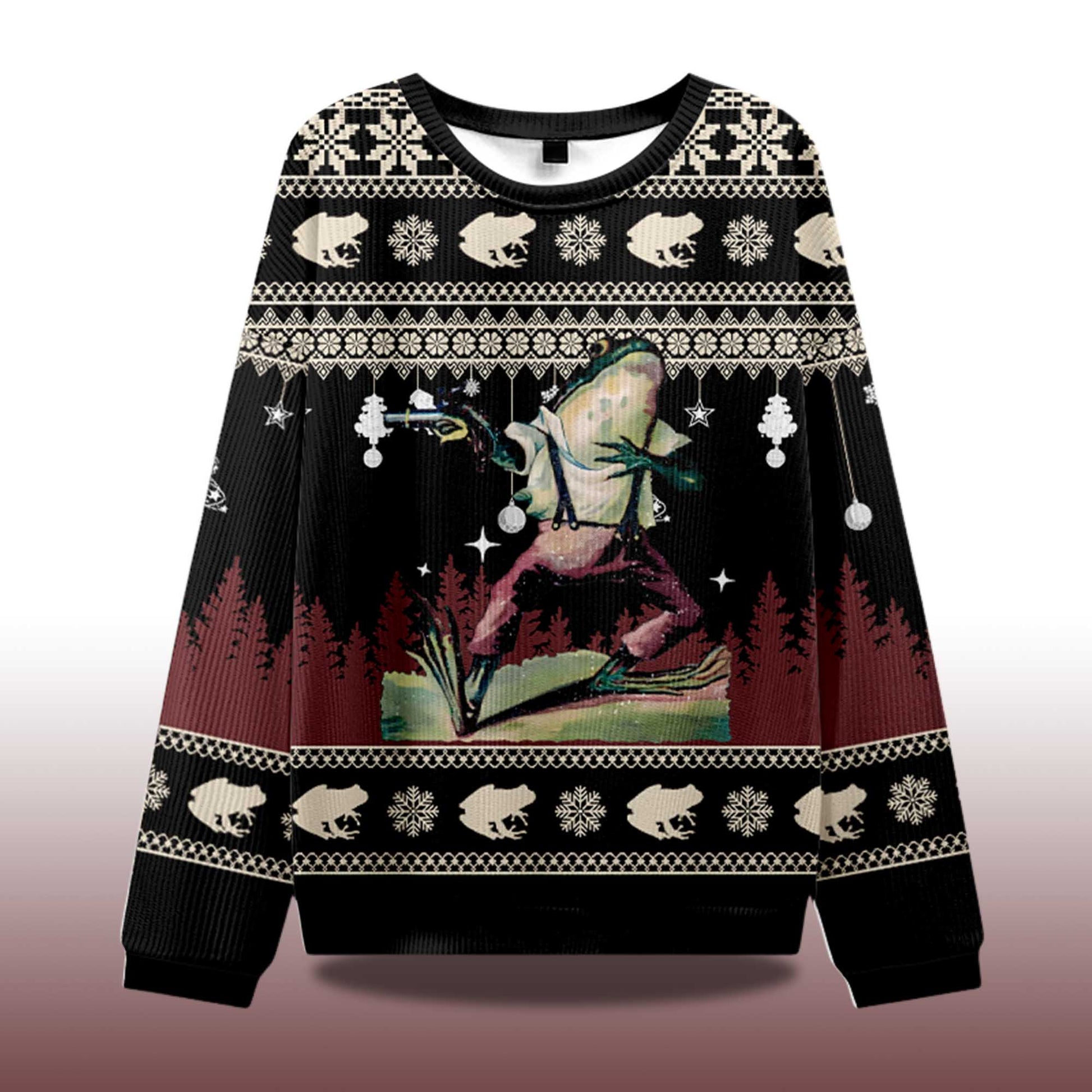 2026 Frog Christmas Ugly Sweater Moonbestprint