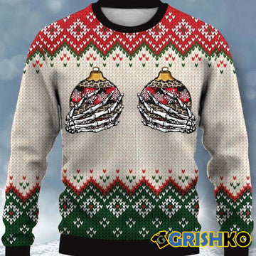 Fun Christmas Print Casual Crew Neck - Moonbestprint