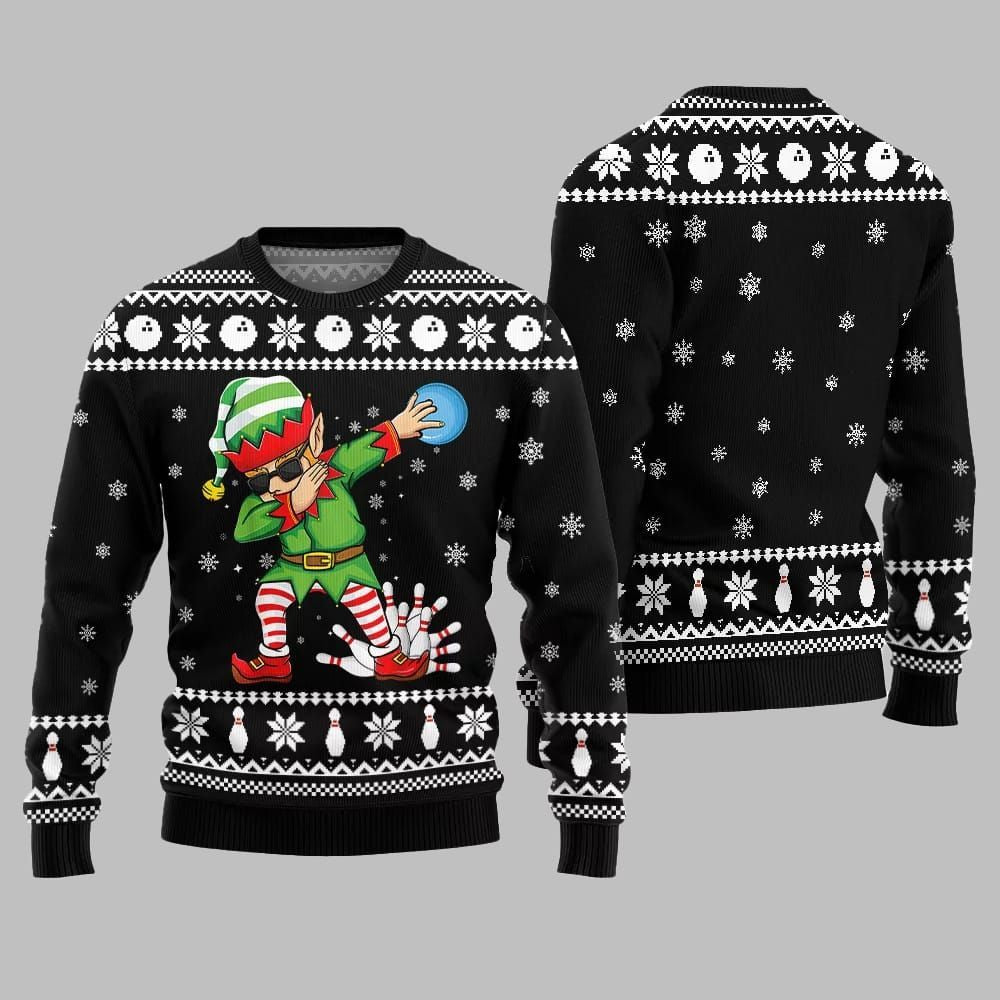 Funny Bowling Ugly Sweater 2026 Christmas - Moonbestprint