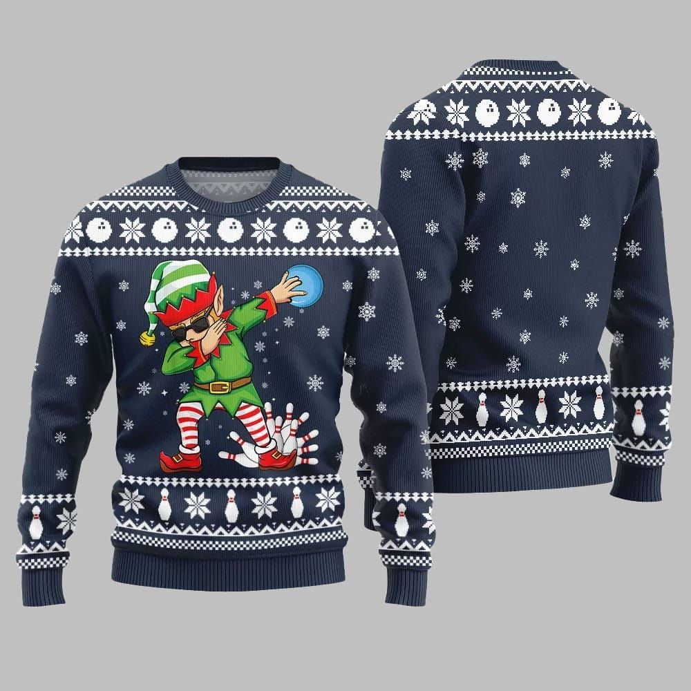 Funny Bowling Ugly Sweater 2026 Christmas - Moonbestprint