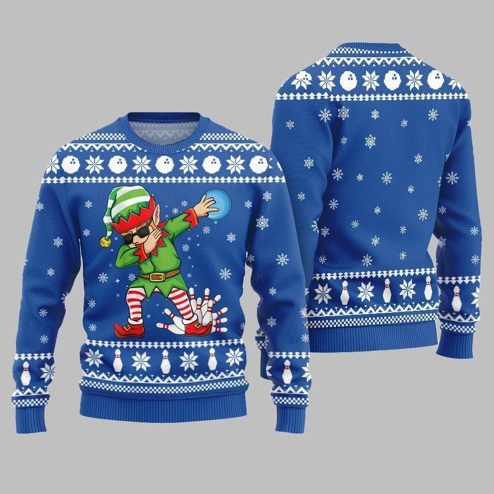 Funny Bowling Ugly Sweater 2026 Christmas - Moonbestprint
