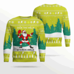 Funny Deck The Hall Pickleball Santa Ugly Christmas Sweater Yellow – Moonbestprint