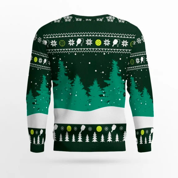 Funny Deck The Hall Pickleball Santa Ugly Christmas Sweater – Moonbestprint