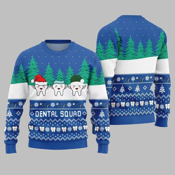 Funny Dental Squad Ugly Sweater 2026 Christmas - Moonbestprint
