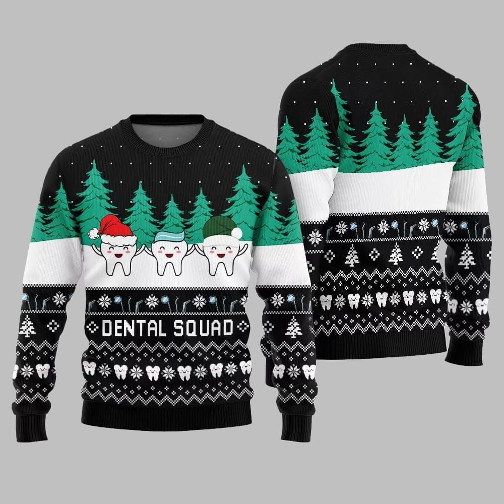 Funny Dental Squad Ugly Sweater 2026 Christmas - Moonbestprint
