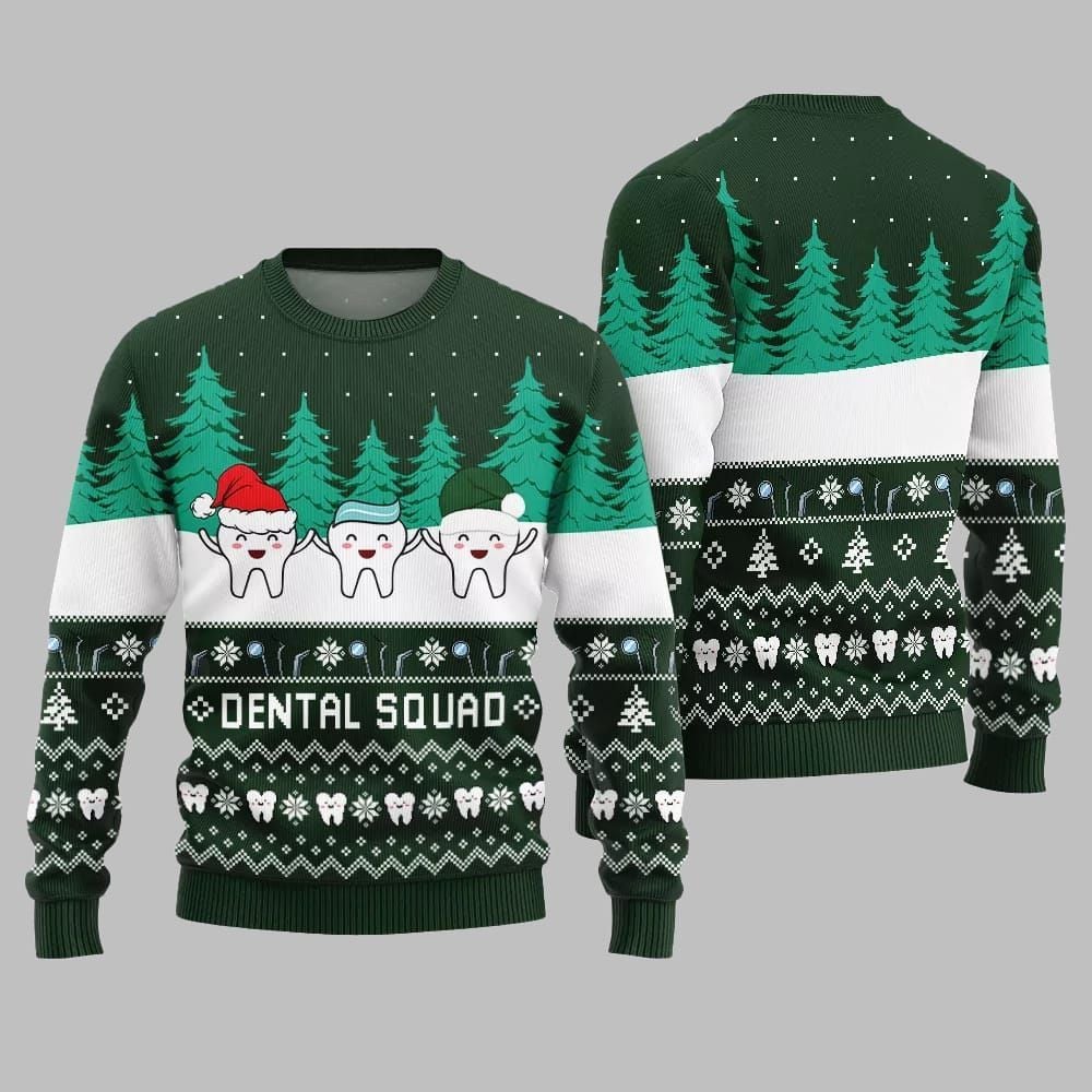 Funny Dental Squad Ugly Sweater 2026 Christmas - Moonbestprint