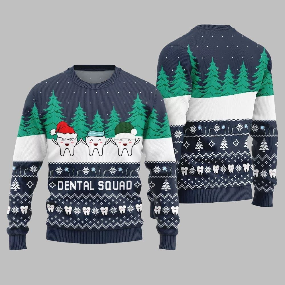 Funny Dental Squad Ugly Sweater 2026 Christmas - Moonbestprint