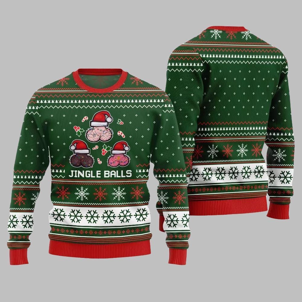 Funny Jingle Balls Ugly Sweater 2026 Christmas - Moonbestprint