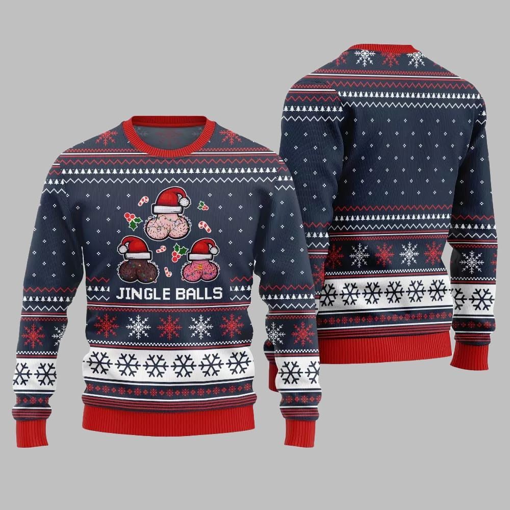 Funny Jingle Balls Ugly Sweater 2026 Christmas - Moonbestprint