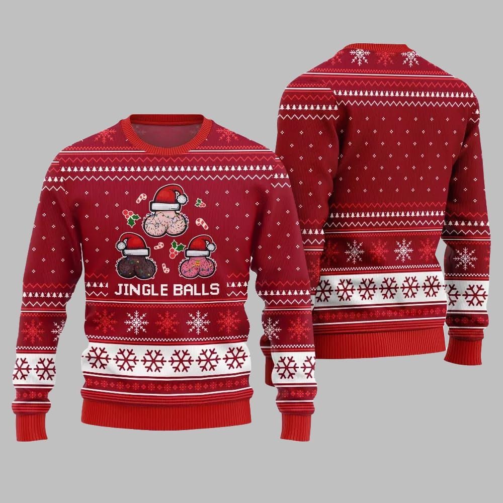 Funny Jingle Balls Ugly Sweater 2026 Christmas - Moonbestprint