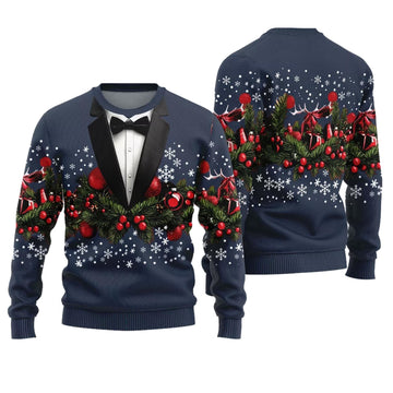 Funny Men's Costume Ugly Christmas Sweater - Moonbestprint