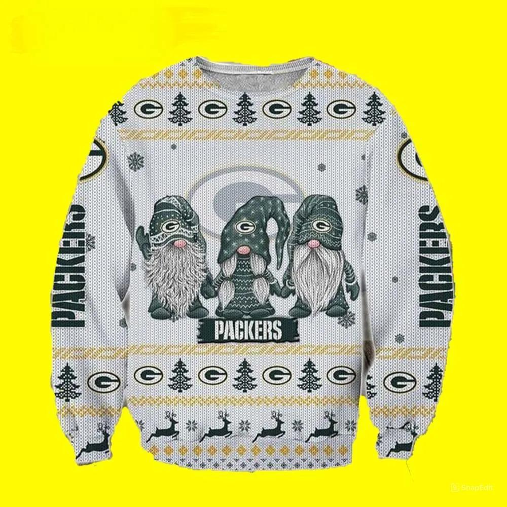 Funny Noel Green Bay Packers Ugly Christmas Sweater, NFL Christmas Sweater Moonbestprint