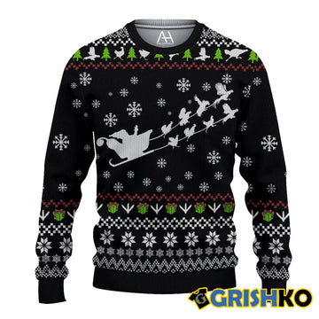 Funny Rooster Christmas Ugly Sweater - Moonbestprint