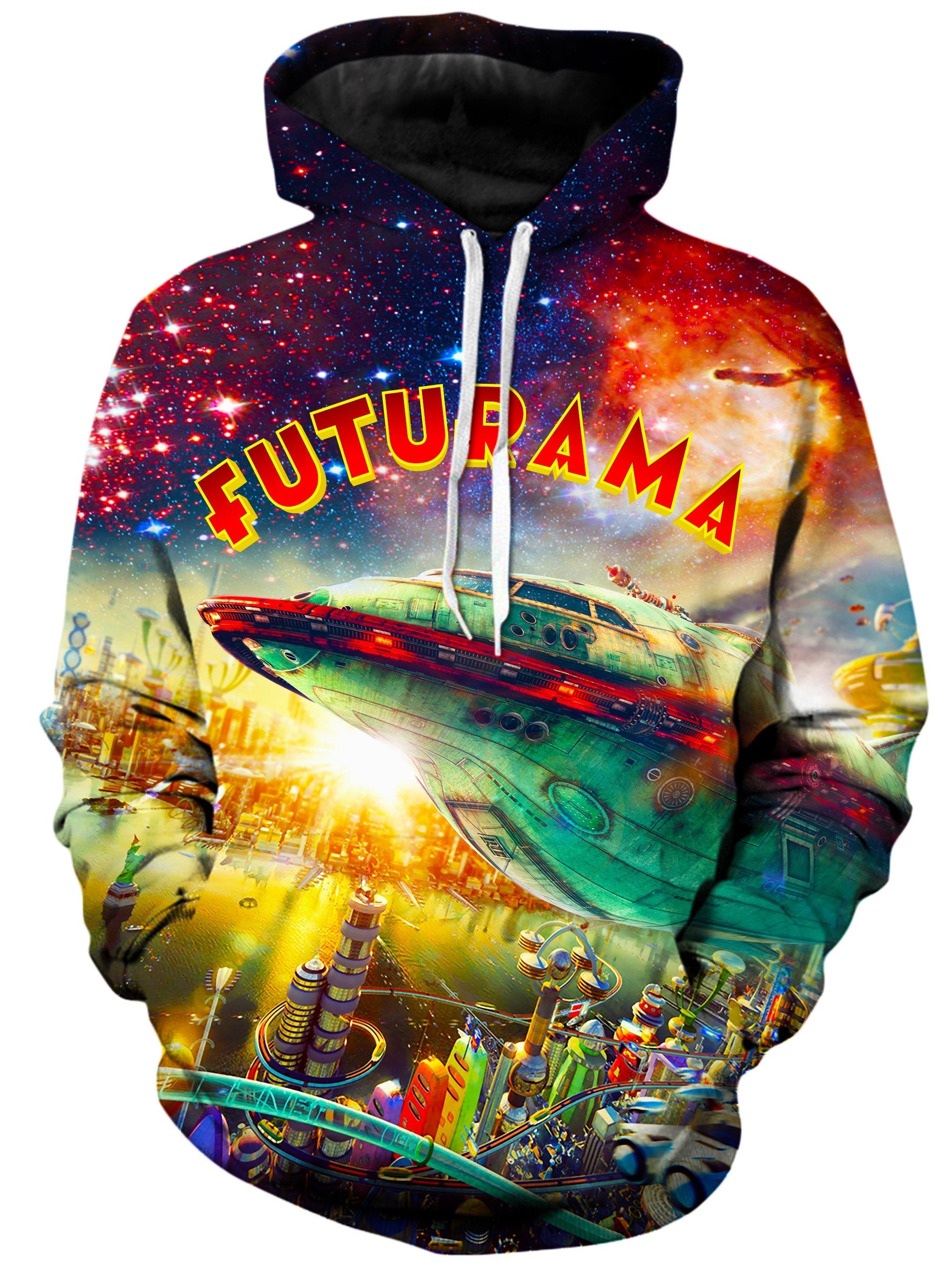 Futurama City Hoodie -Moonbestprint