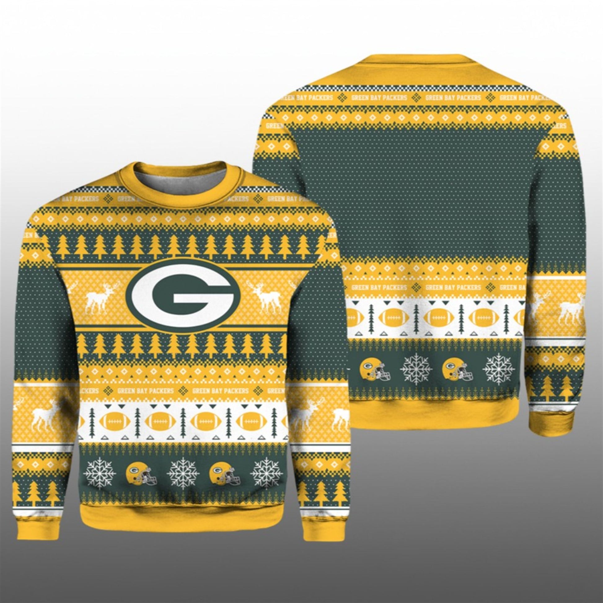 GB Packers Football 2026 Ugly Christmas Sweater - Moonbestprint