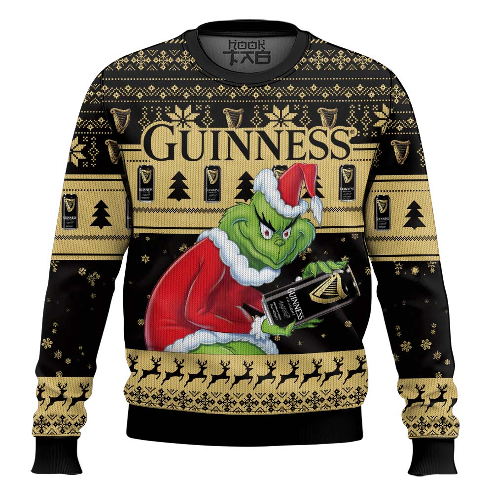 Guinness Grinch Ugly Sweater – Moonbestprint