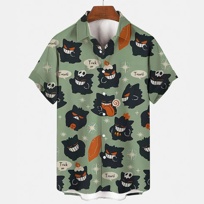 Gengar Aloha Shirt Unique Anime Hawaiian Shirt for Fans – Moonbestprint