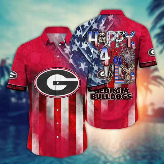 Georgia Bulldogs NCAA Aloha Hawaiian Shirt 2, NCAA Hawaiian Shirt Moonbestprint