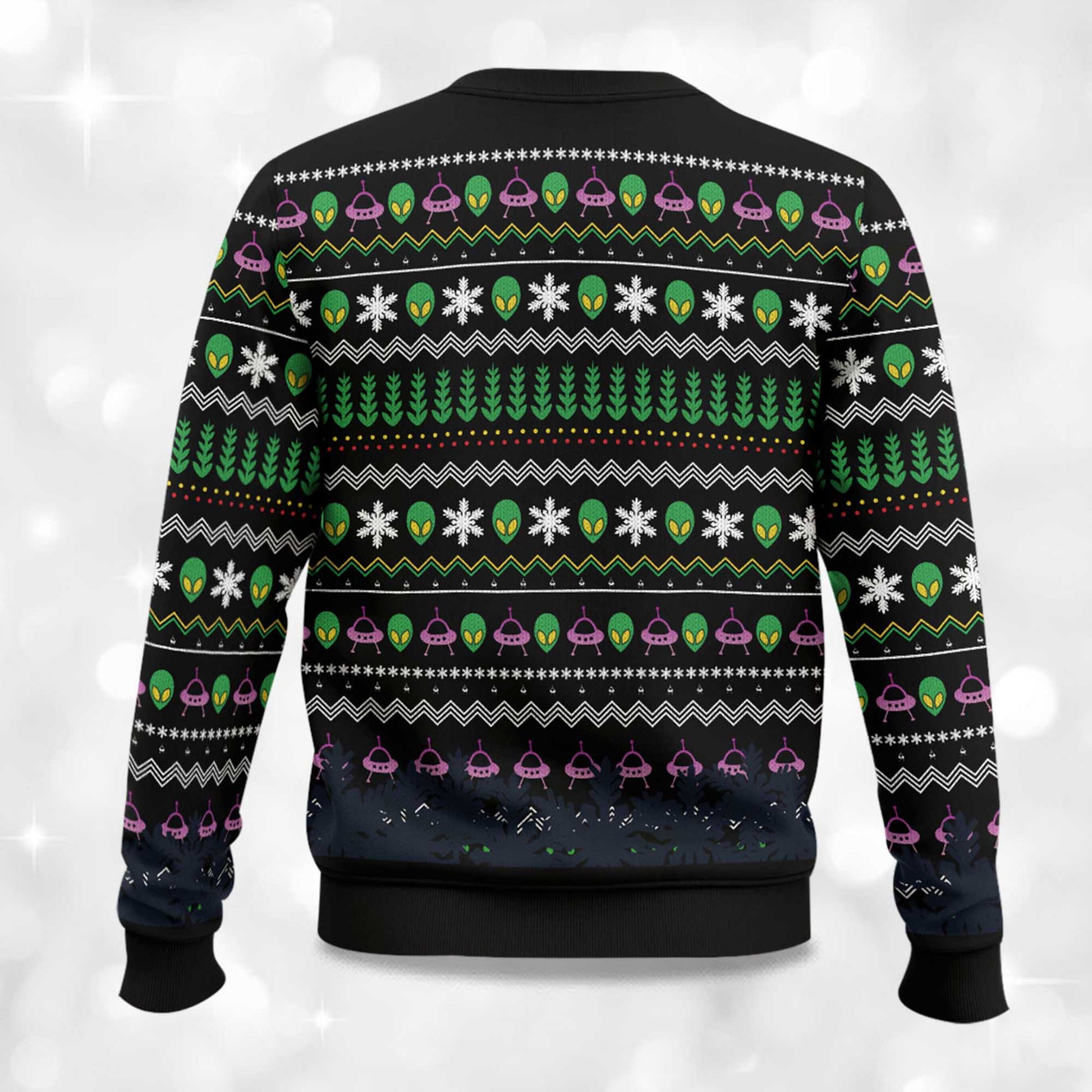 2026 Get In Loser Alien Kidnaps Santa Claus Ugly Christmas Sweater Moonbestprint